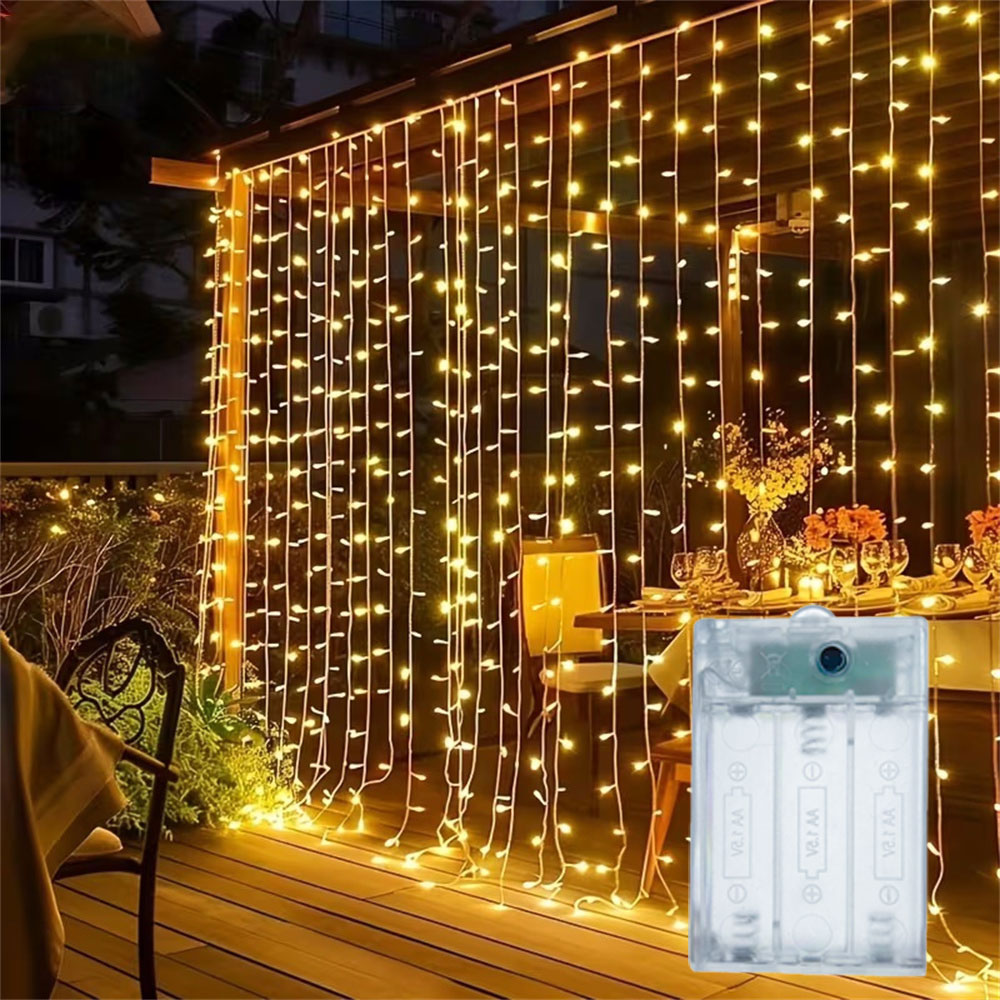 Led Fairy String Lights - 3/6m Zasłona LED z lampkami na