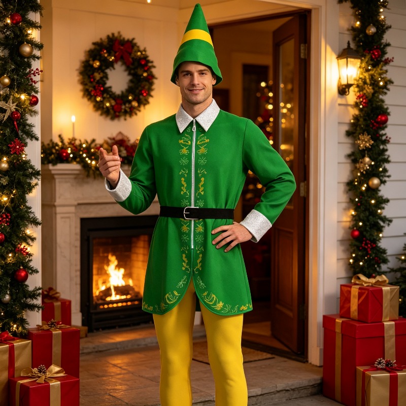 Elf Costume Christmas - Zestaw akcesoriów do przebrania, kostium elfa