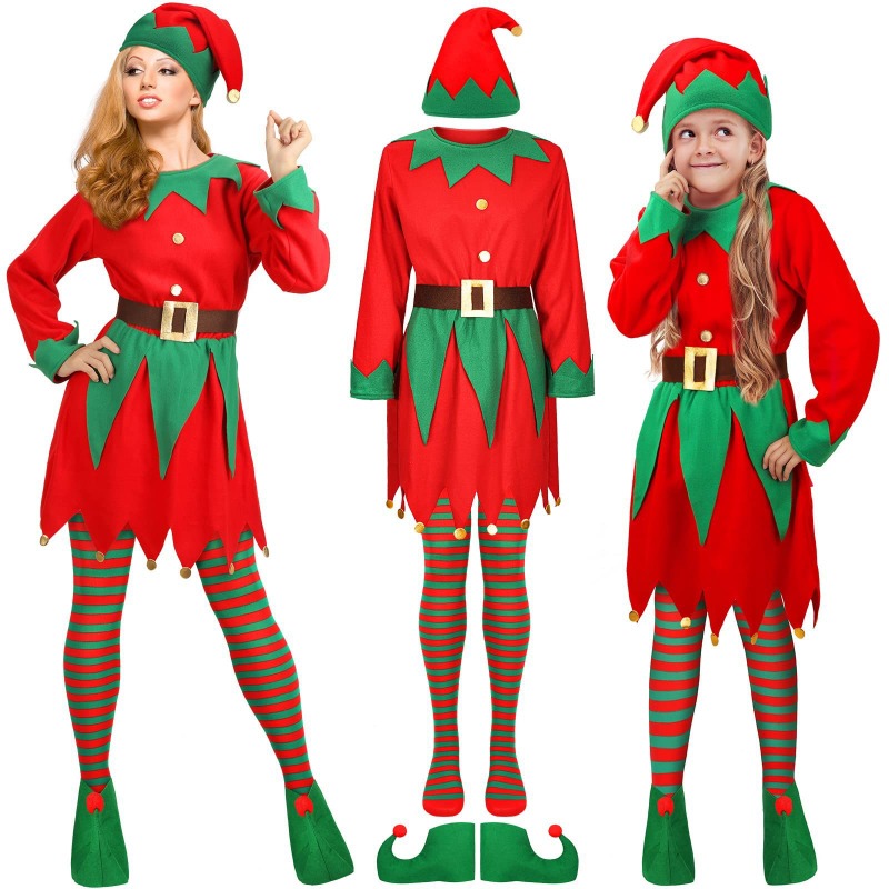 Elf Costume Christmas - Kostium świąteczny dla dorosłych, kostium świąteczny