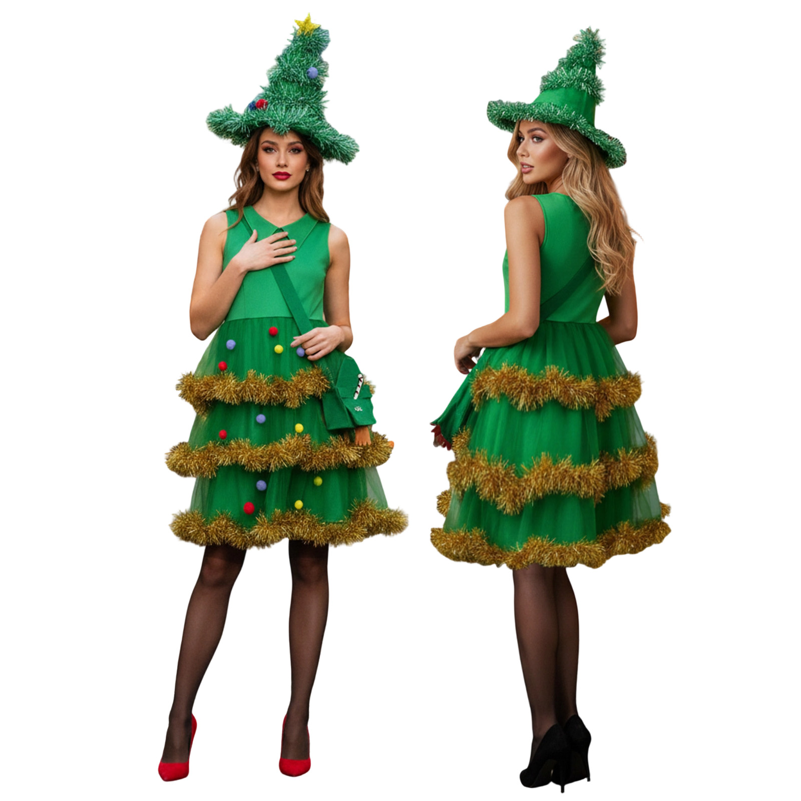 Elf Costume Christmas - Damskie stroje cosplay na Boże Narodzenie,