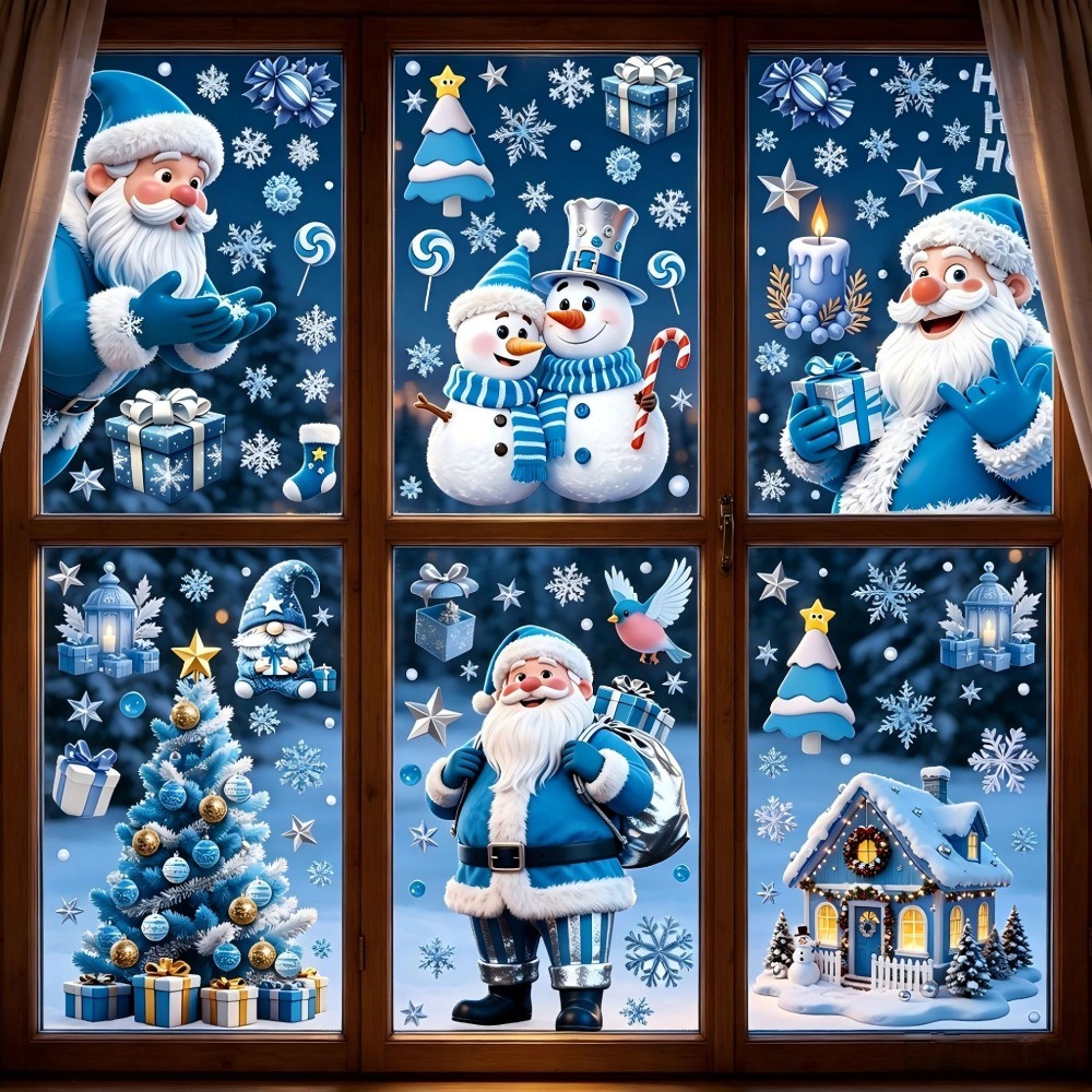 Snowflake Window Decal - Świąteczne naklejki na okno – zimowy