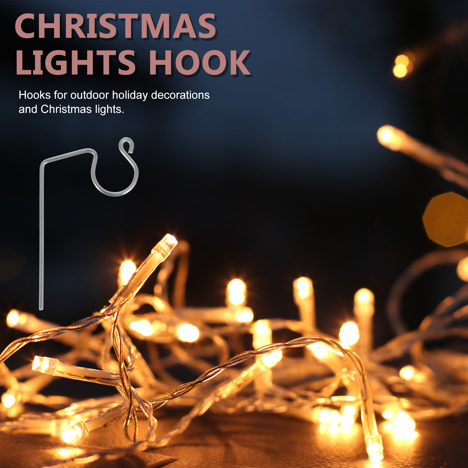50 sztuk metalowych haczyków d – Christmas Lights Outdoor recenzja i cena