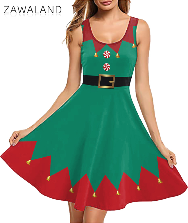 Świąteczny Czerwono-Zielony St – Elf Costume Christmas recenzja i cena