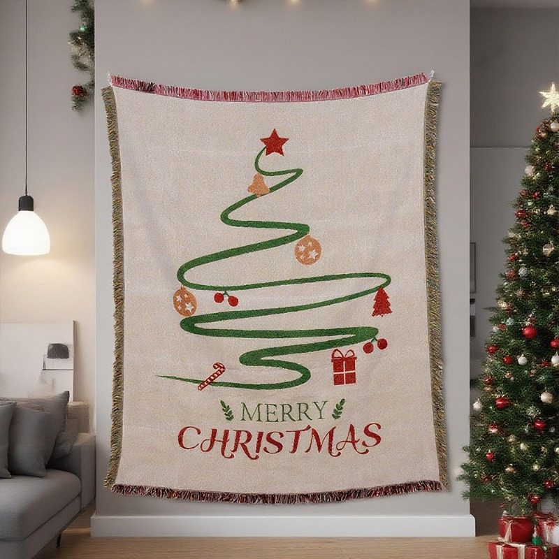 Nowa świąteczna tapiseria na ś – Christmas Throw Blanket recenzja i cena