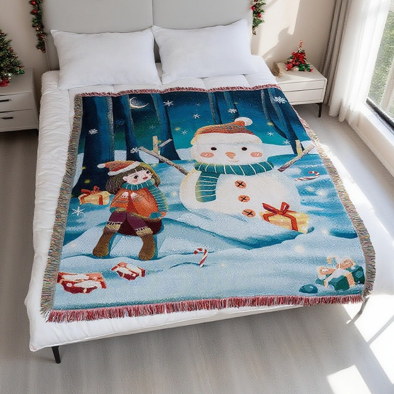 Nowa świąteczna tapiseria na ś – Christmas Throw Blanket recenzja i cena