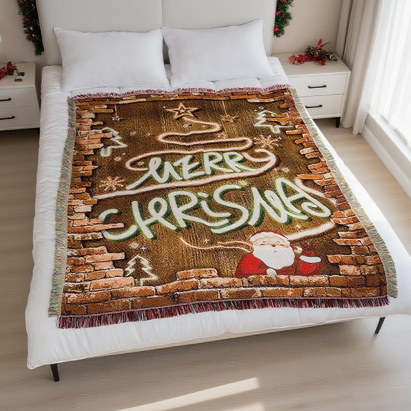 Nowa świąteczna tapiseria na ś – Christmas Throw Blanket recenzja i cena