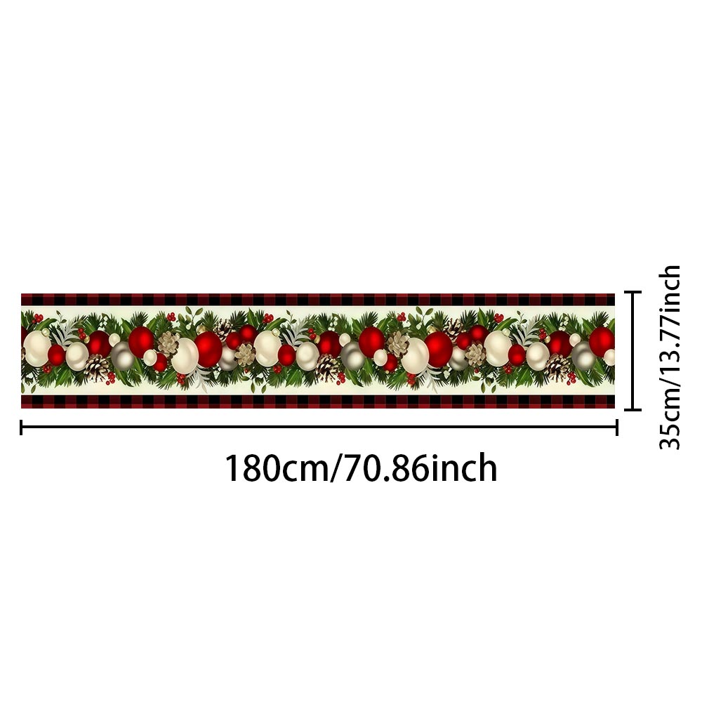 Obrus świąteczny w kratę czerw – Christmas Table Runner recenzja i cena