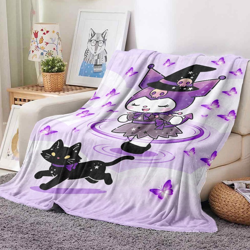 Koc Sanrio, przytulny fioletow – Christmas Throw Blanket recenzja i cena
