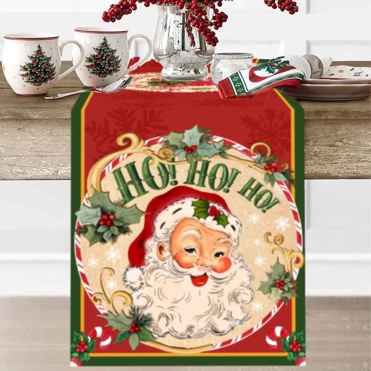 Christmas Santa Clause Polyest – Christmas Table Runner recenzja i cena