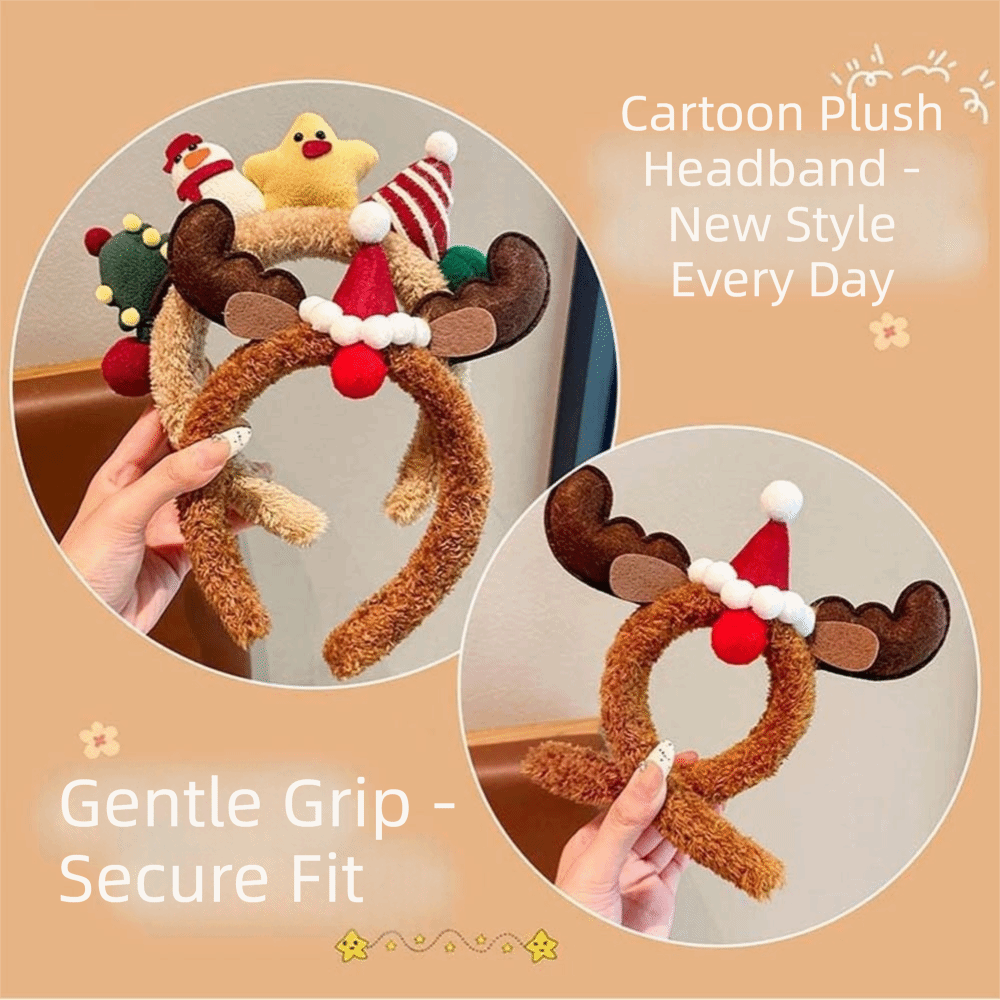 Pluszowa opaska świąteczna z u – Reindeer Antlers Headband recenzja i cena