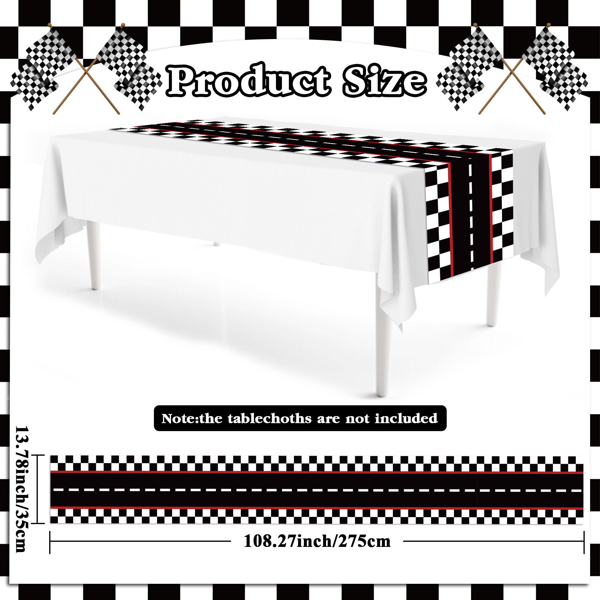 1/3/6 szt. Jednorazowe bieżnik – Christmas Table Runner recenzja i cena