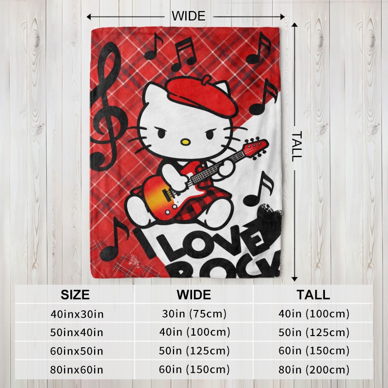 Koc Sanrio Hello Kitty Rock St – Christmas Throw Blanket recenzja i cena