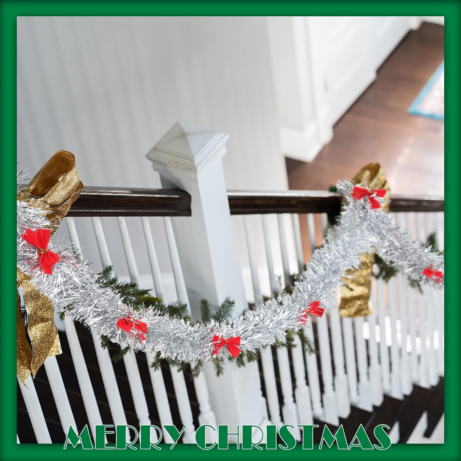 Świąteczna girlanda z cekinów  – Tinsel Garland Decoration recenzja i cena