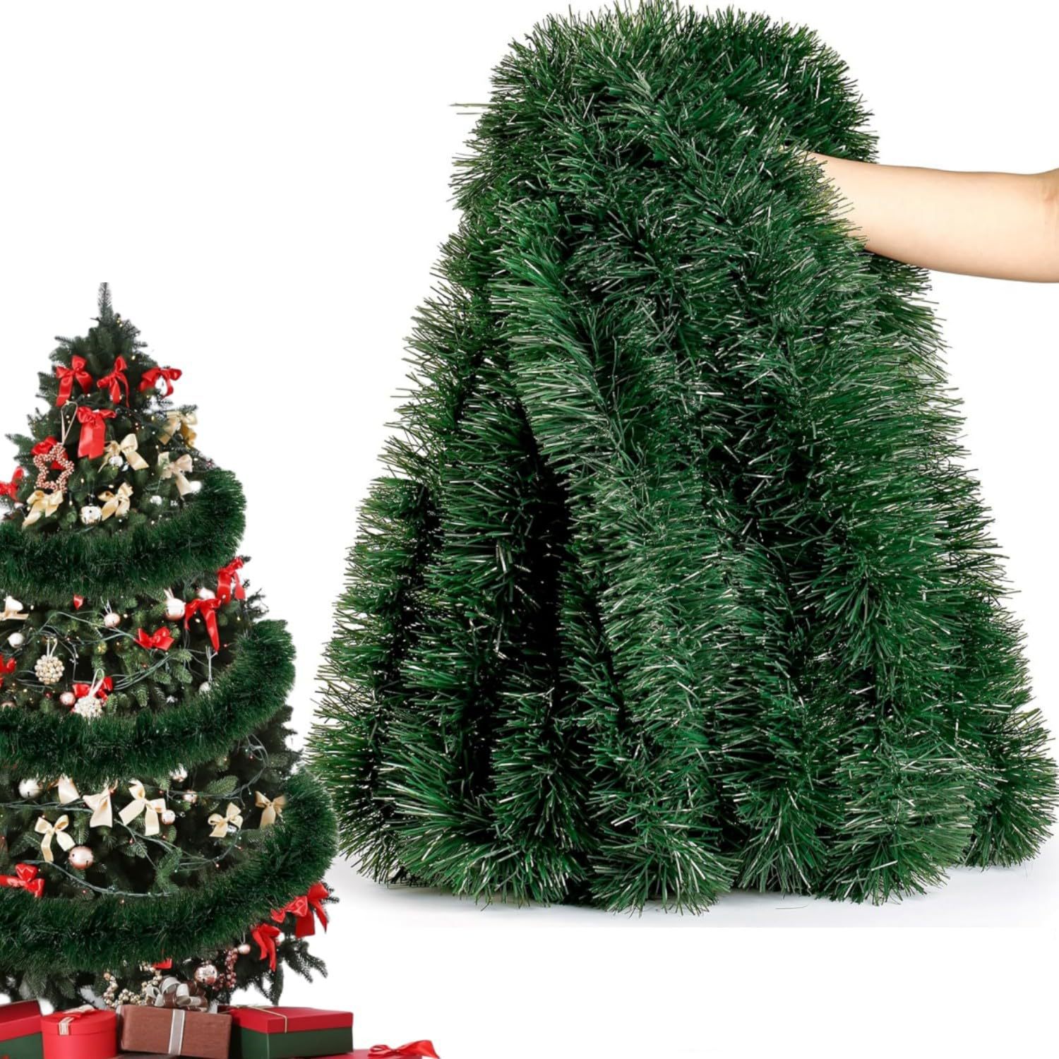 Girlanda świąteczna z błyszczą – Tinsel Garland Decoration recenzja i cena