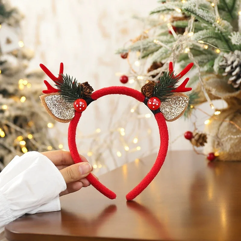 1 szt. Świąteczne opaski na gł – Reindeer Antlers Headband recenzja i cena