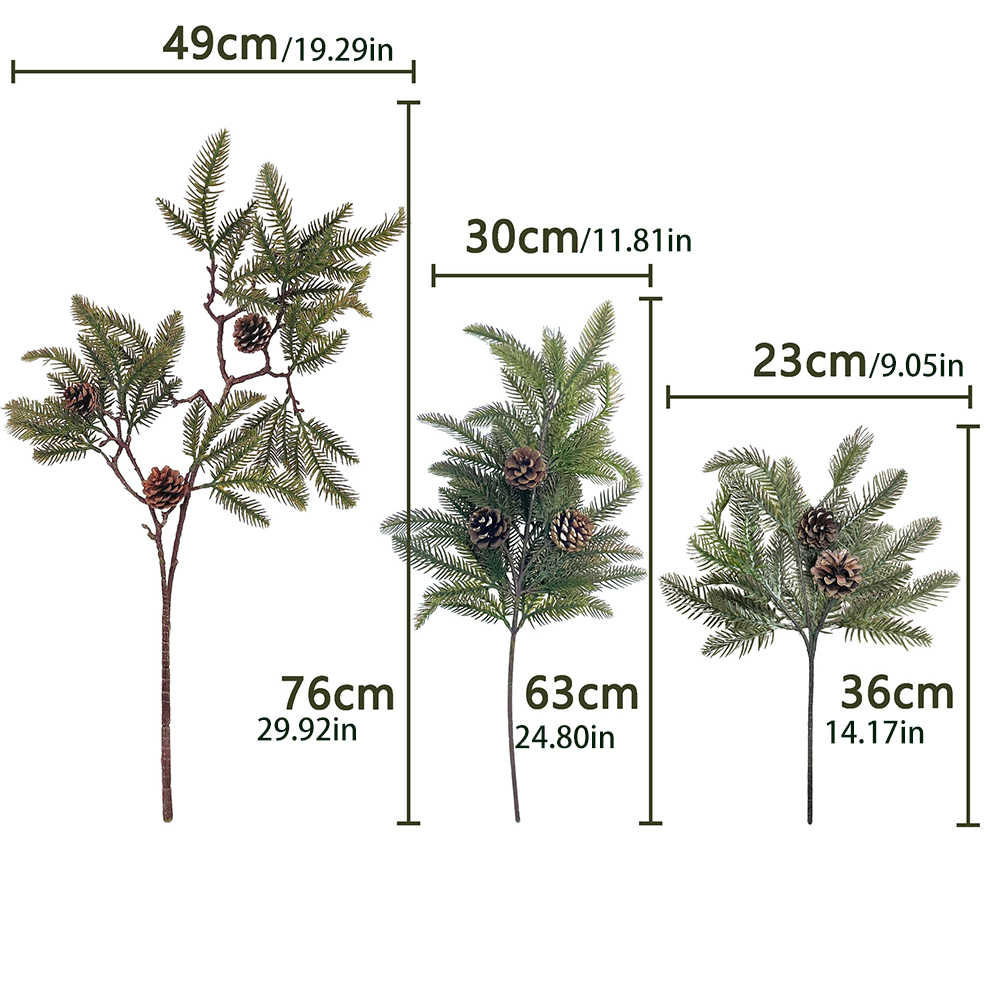 3 szt. sztucznych szyszek sosn – Christmas Wreath Fake recenzja i cena