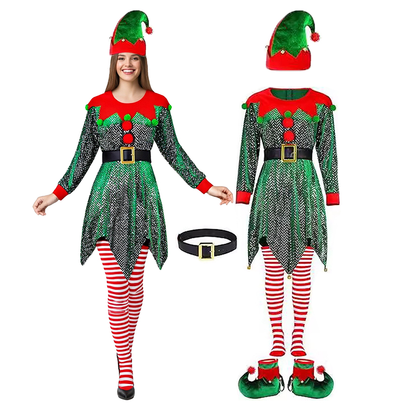 5-częściowy zestaw kostiumów ś – Elf Costume Christmas recenzja i cena