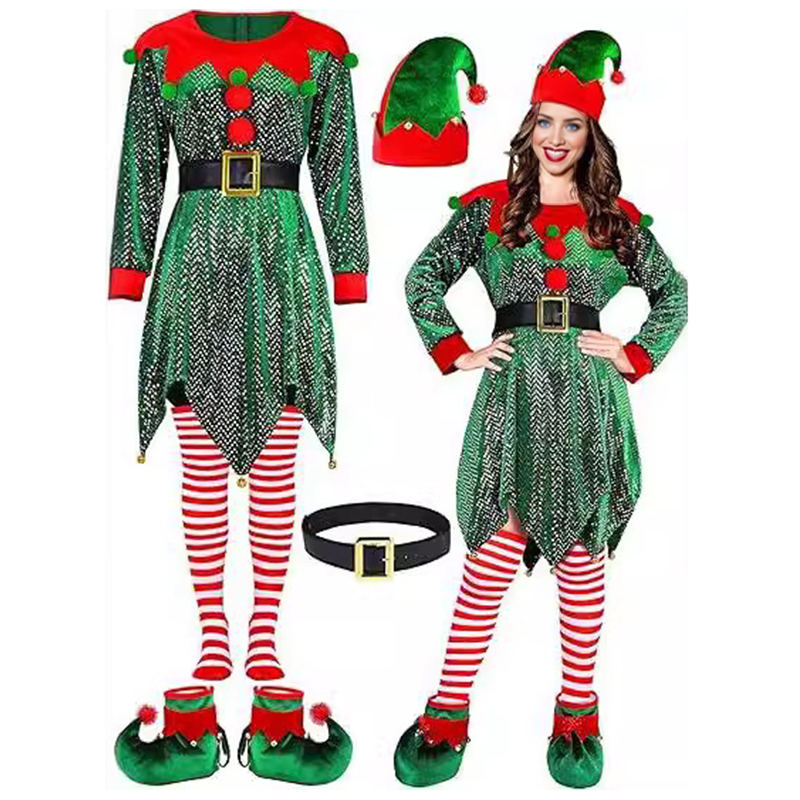 5-częściowy zestaw kostiumów ś – Elf Costume Christmas recenzja i cena