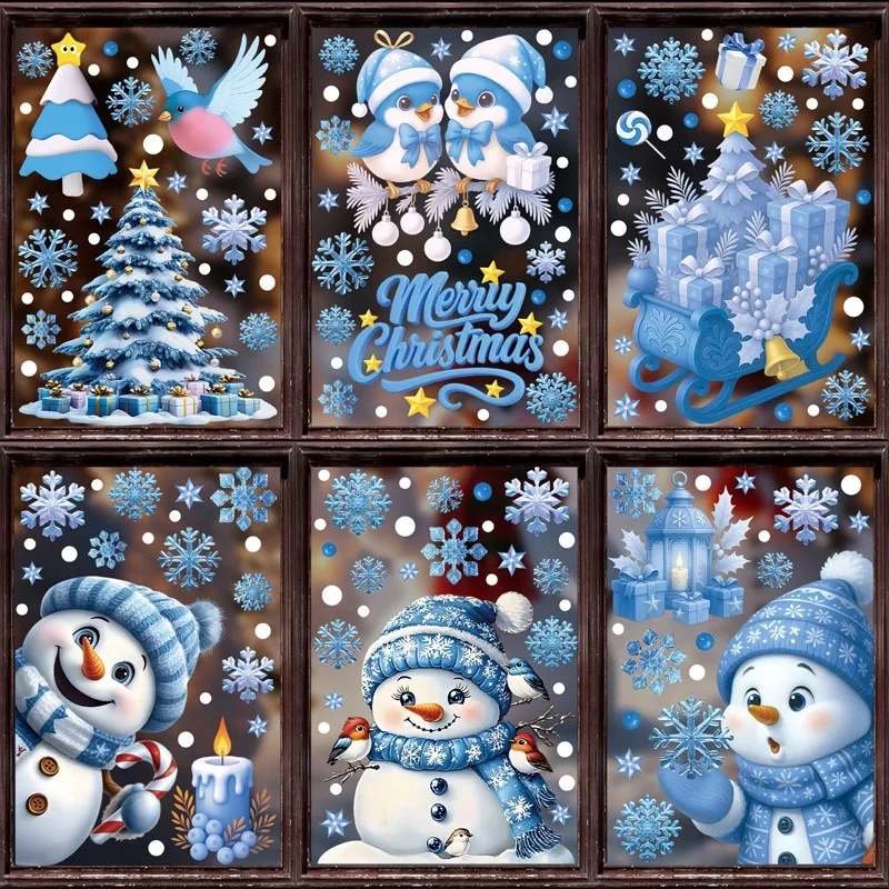 Wesołych Świąt! Statyczna nakl – Snowflake Window Decal recenzja i cena