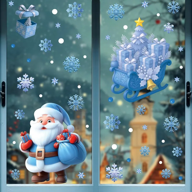 Wesołych Świąt! Statyczna nakl – Snowflake Window Decal recenzja i cena