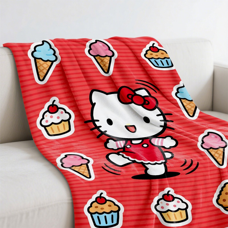 Koc Sanrio Hello Kitty z motyw – Christmas Throw Blanket recenzja i cena