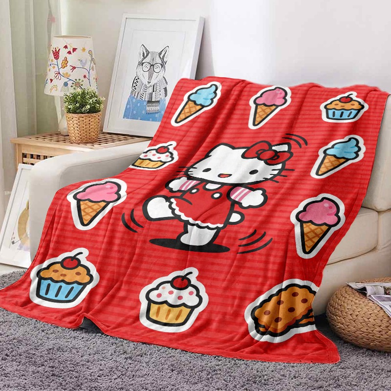 Koc Sanrio Hello Kitty z motyw – Christmas Throw Blanket recenzja i cena