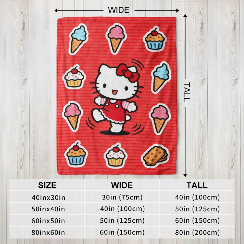 Koc Sanrio Hello Kitty z motyw – Christmas Throw Blanket recenzja i cena
