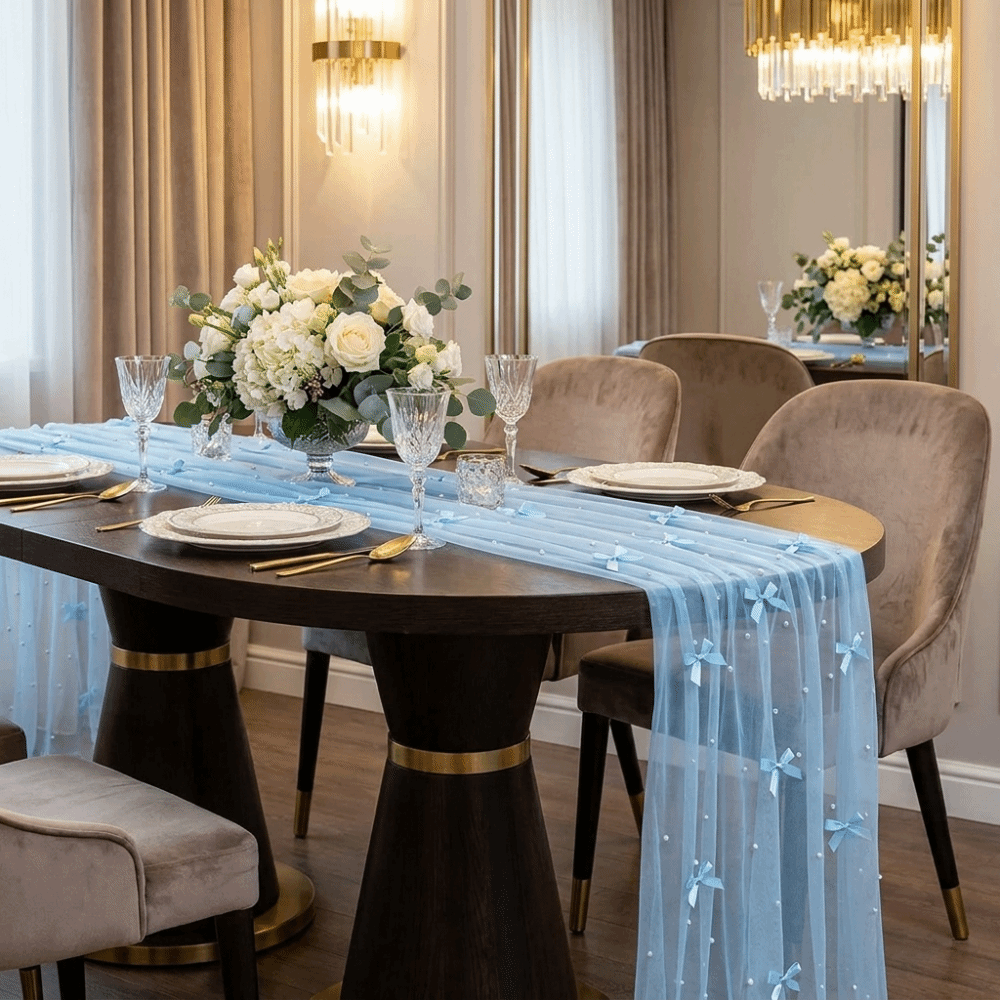 Romantyczna bieżnica na stół z – Christmas Table Runner recenzja i cena