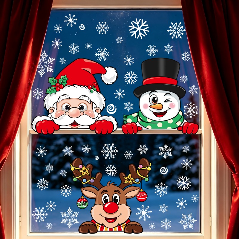 Świąteczne naklejki z motywem  – Snowflake Window Decal recenzja i cena