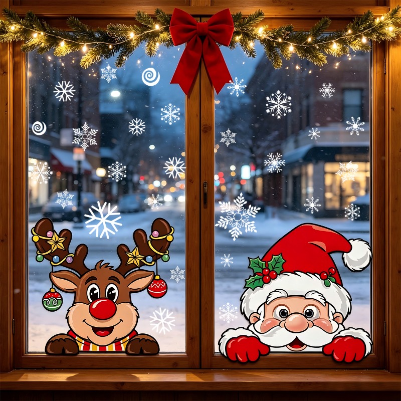 Świąteczne naklejki z motywem  – Snowflake Window Decal recenzja i cena