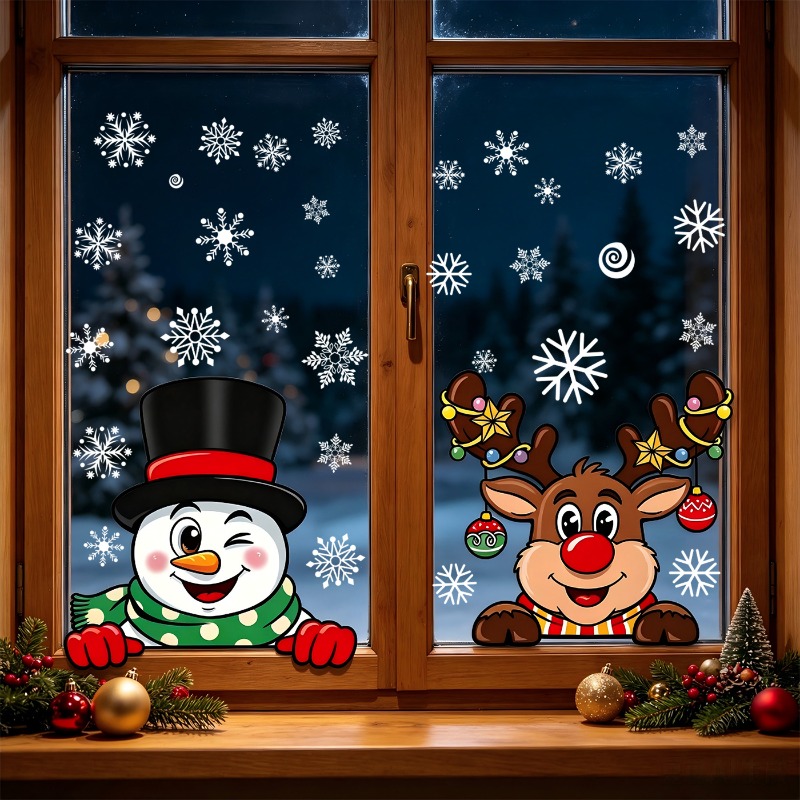 Świąteczne naklejki z motywem  – Snowflake Window Decal recenzja i cena
