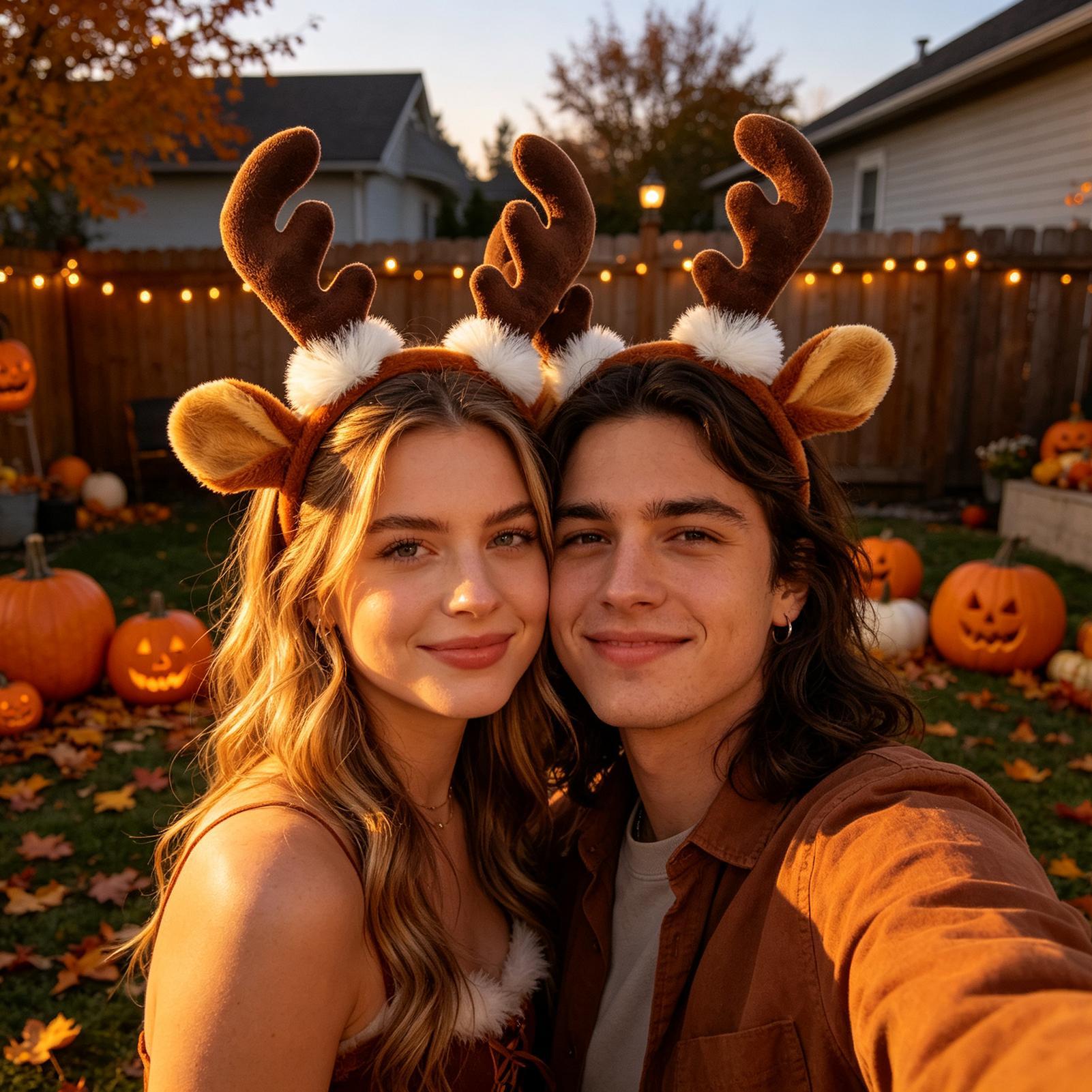 Świąteczna opaska z rogami ren – Reindeer Antlers Headband recenzja i cena